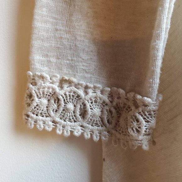 Elena Baldi Italian Beige Open Cardigan Size Medium - Picture 14 of 16